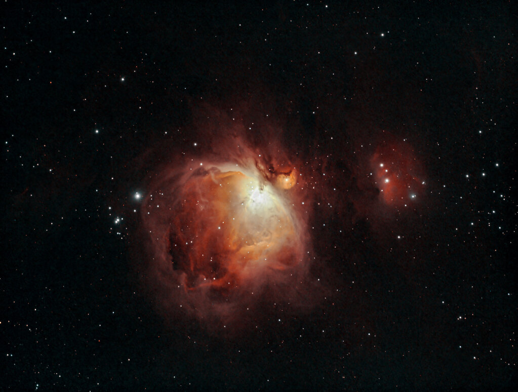 M42 – Orion Nebula – 15' HO – Bortle 6 – 1/4 Moon